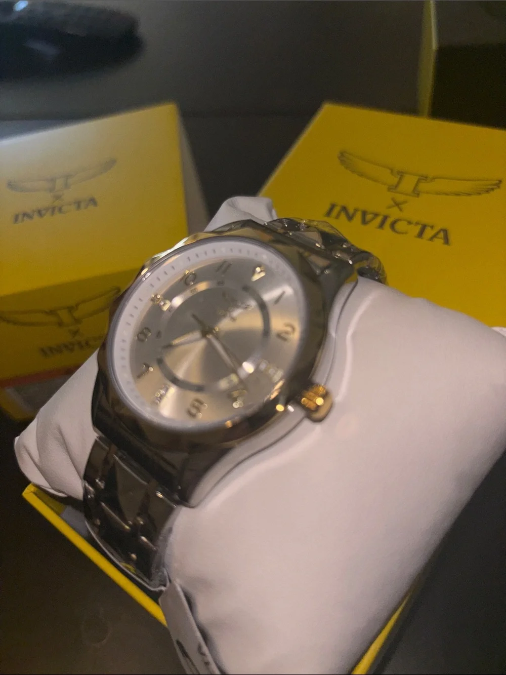 Invicta Unisex Two-Tone Gold and Silver Bracelet Watch